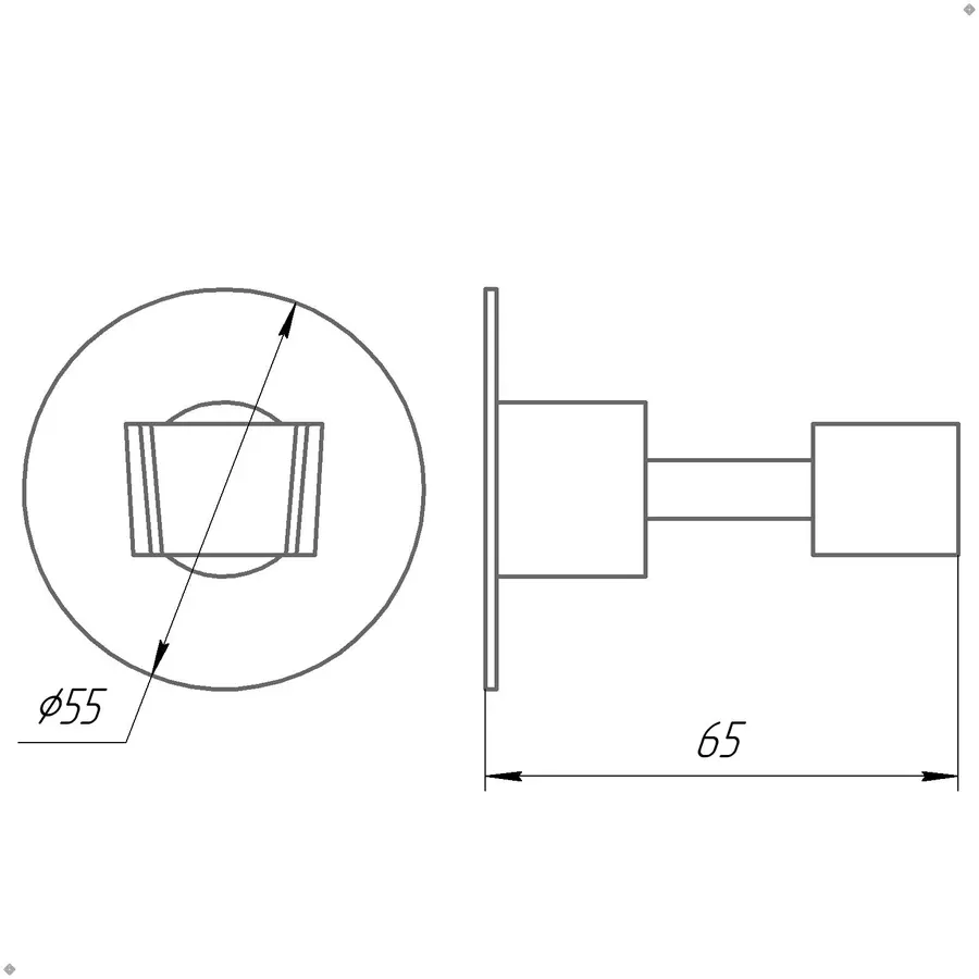 Тримач-кронштейн для душової лійки Globus Lux SS8025 SUS304