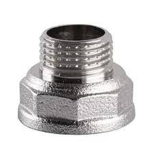 Перехідник редукційний нікельований 3/4″ВР х 1/2″ЗР штампований А0603А(нк) VA Перехідник редукційний нікельований 3/4″ВР х 1/2″ЗР штампований А0603А(нк) VA