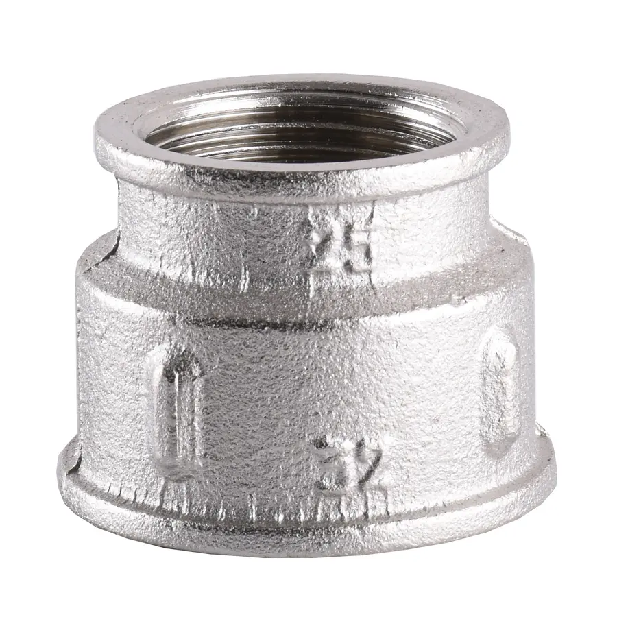 Муфта редукційна нікельована 1 1/4″ВР х 1″ВР ливарна А0393А(нк) VA