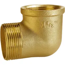 Кутник редукційний латунний 1 1/2″ВР х 1 1/2″ЗР ливарний А0137А VA