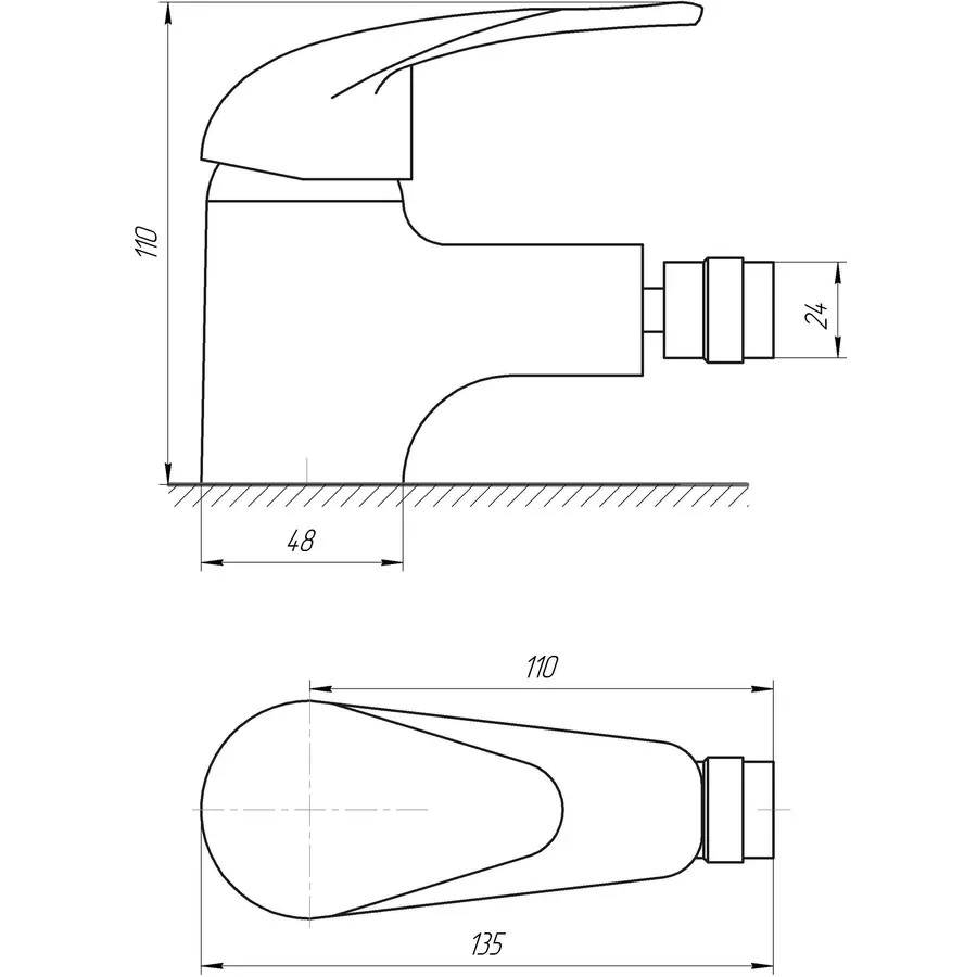 Змішувач для біде EcoMix ENERGO E-GEZ-106