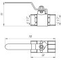 Кран шаровой прямой PROFESSIONAL 1/2 "ВВ КР PN40 QP151