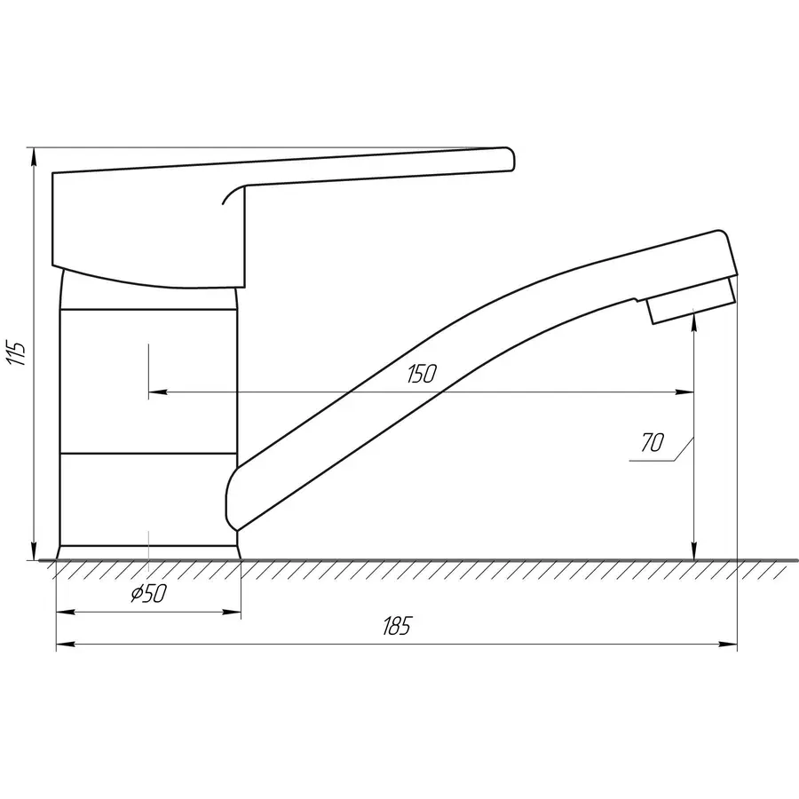 Смеситель для умывальника DOMINO BLITZ DBC-203M