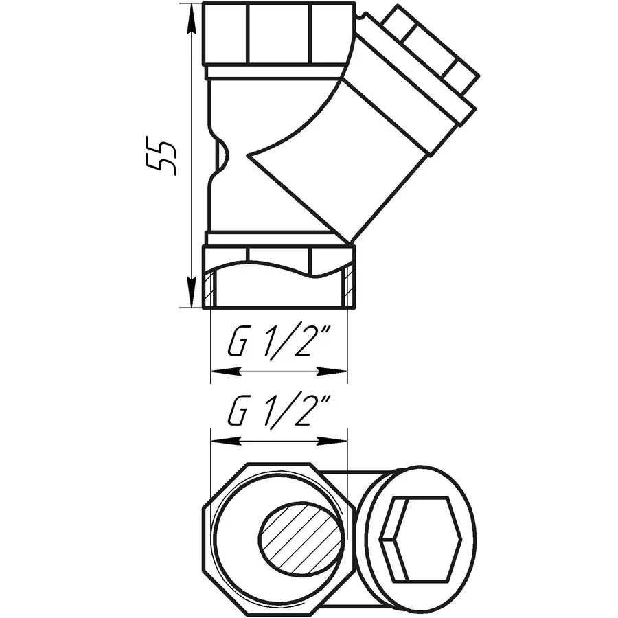 Фільтр грубого очищення SOLOMON 1/2″ 8012