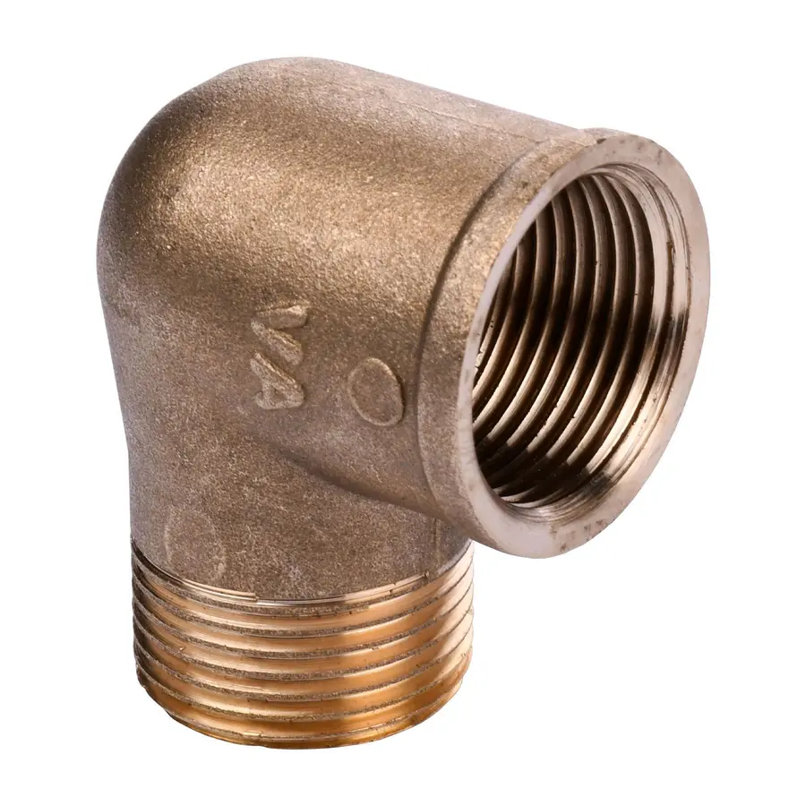 Кутник латунний 3/4″ВР х 3/4″ЗР штампований А0120-1А VA