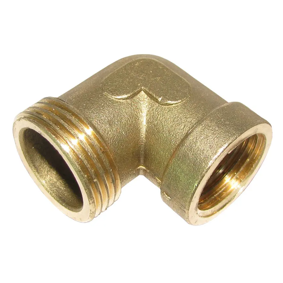 Кутник латунний 3/4″ВР х 3/4″ЗР штампований А0120-1А VA