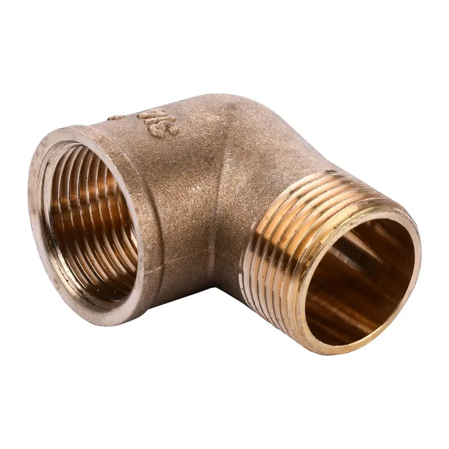 Кутник латунний 3/4″ВР х 3/4″ЗР штампований А0120-1А VA