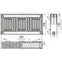 Радиатор стальной панельный KALDE 22 бок 500x800