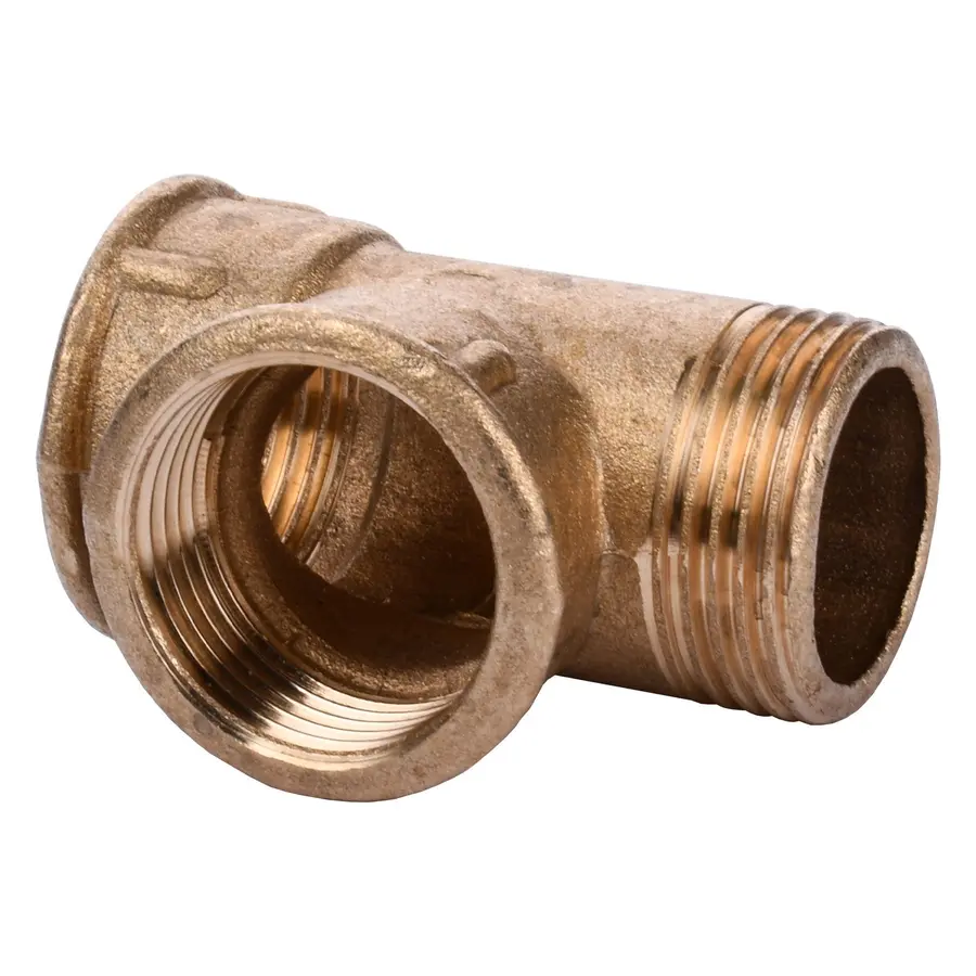 Тройник латунь 1 Внешняя х 1 Внутренняя х 1 Внутренняя 230Б