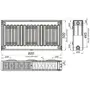 Радіатор сталевий панельний OPTIMUM 22 бок 500x600