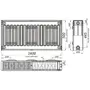 Радіатор сталевий панельний OPTIMUM 22 бок 500х1600