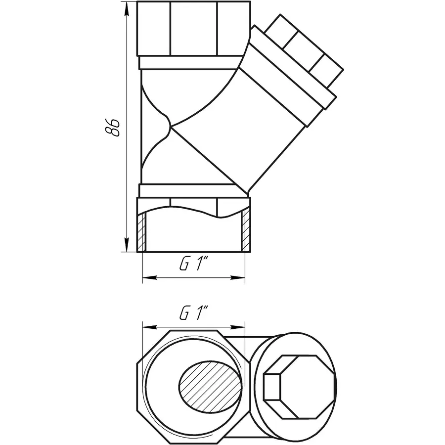 Фільтр грубого очищення ITAP 1″ 192