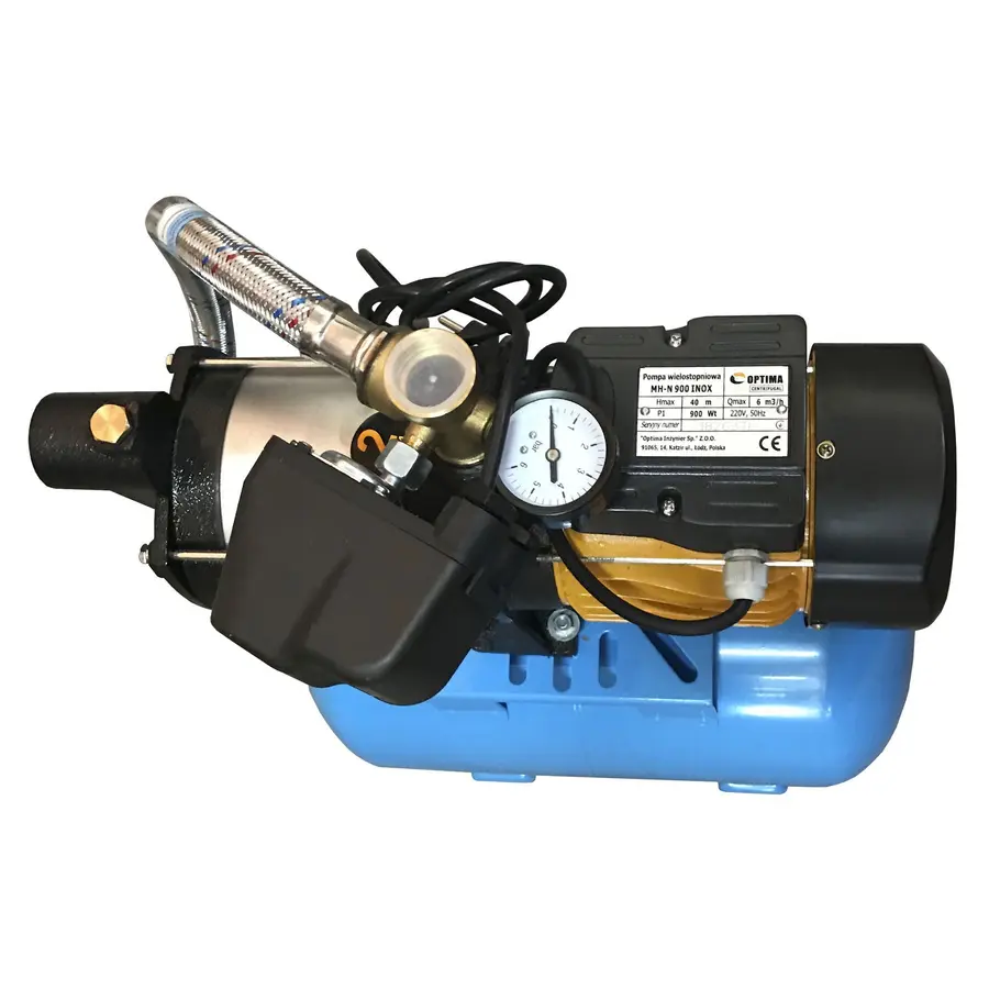 Насосная станция Optima MH-N900 INOX-24 0,9кВт багатоступ ,, нерж, колеса, на расческе