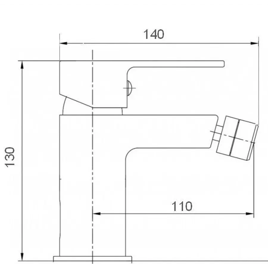 Змішувач для біде TOPAZ ZARA TZ 13601-H37