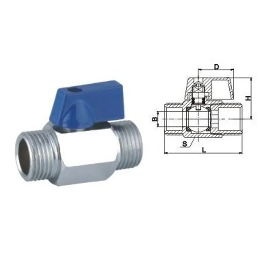 Кран кульовий міні SOLOMON 1/2″ ЗЗ NV-3161 (2шт. в упак.)