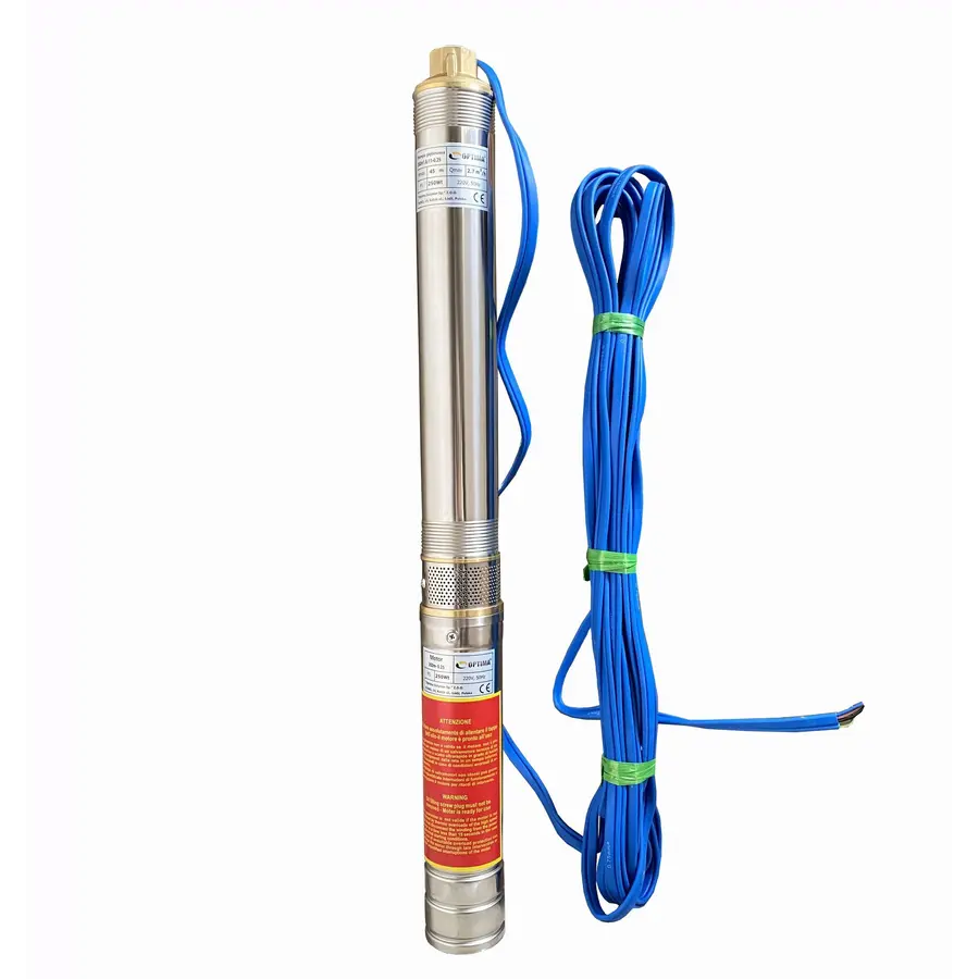 Насос свердловинний з підв, стійк, до піску 3″ OPTIMA 3SDm1,8/11 0,25 кВт 45м + пульт+кабель15м NEW