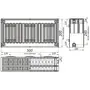 Радиатор стальной панельный KALDE 33 бок 300x500