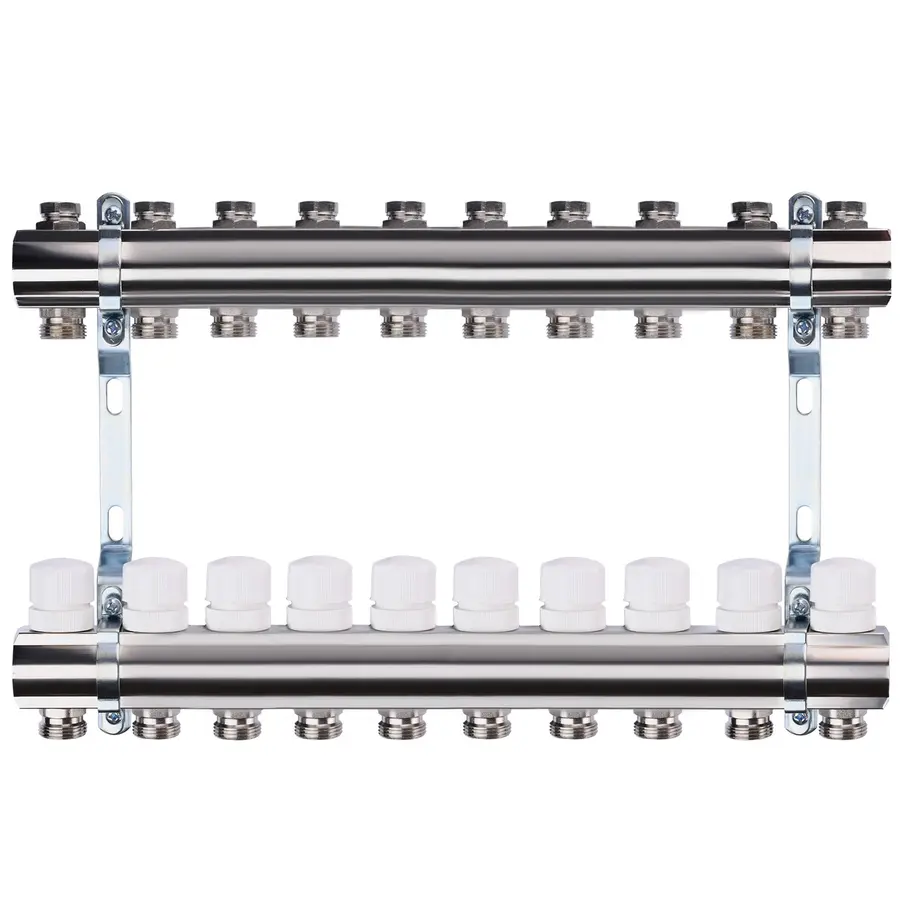 Коллектор с регуляторами и креплением ECO001B 1 "x10