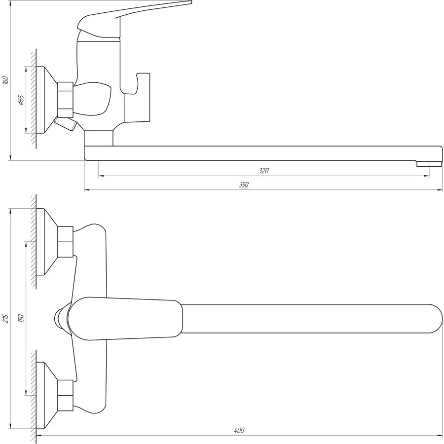 Змішувач для ванни Globus Lux Koln GLK-0208