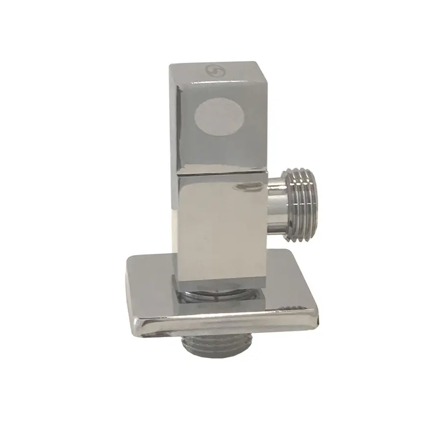 Кран напівобертовий кутовий SOLOMON 1/2″х1/2″ CUBE 7078