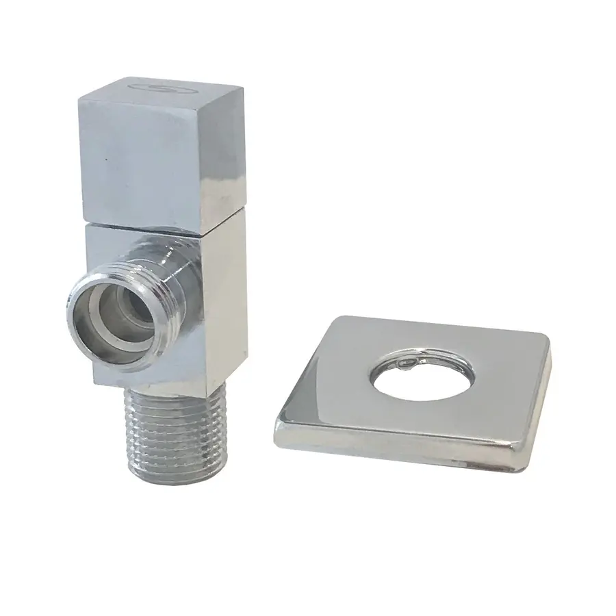 Кран напівобертовий кутовий SOLOMON 1/2″х1/2″ CUBE 7078