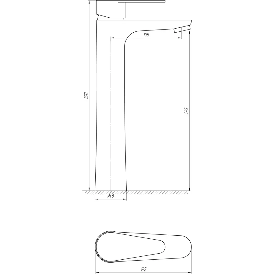 Смеситель для умывальника Globus Lux MAIN SM-201