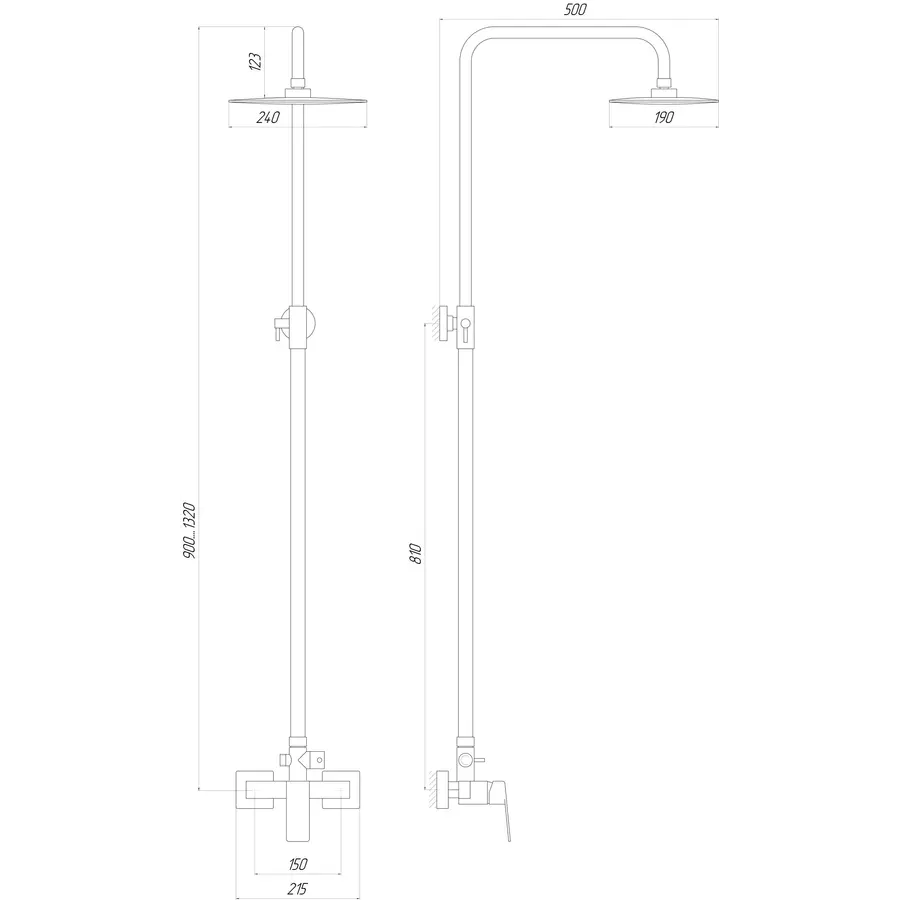 Душова система TOPAZ ODISS TO 18702-H52
