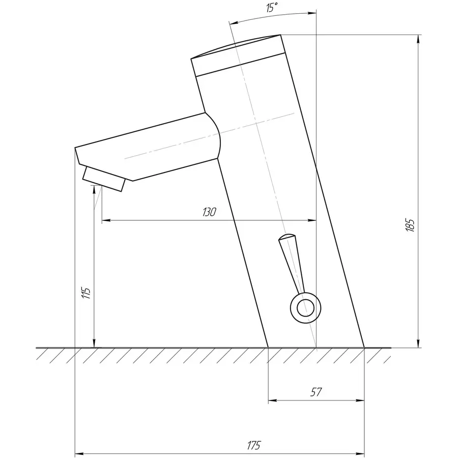Змішувач інфрачервоний для умивальника TREMOLADA TREMO-8503 BATTERY