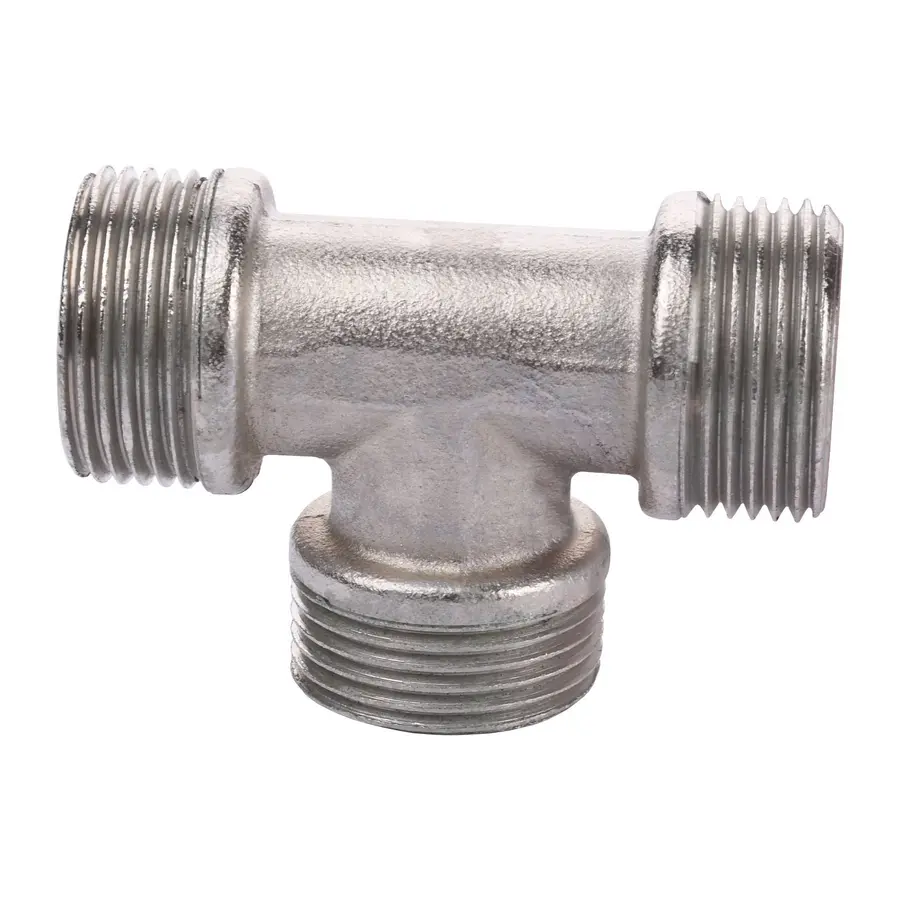 Трійник нікель 1/2" Зовнішня -Зовнішня -Зовнішня Ni 08784