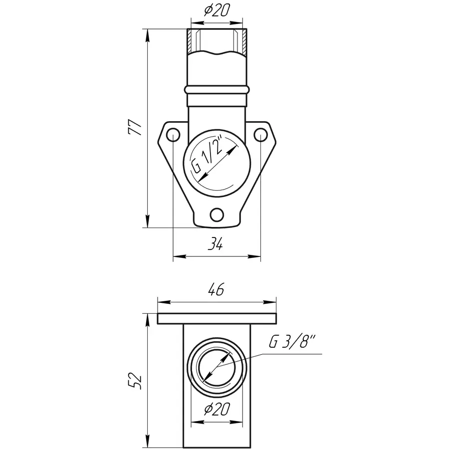 Кутник з вушками прес APE ITALY AP 154 1/2″х20