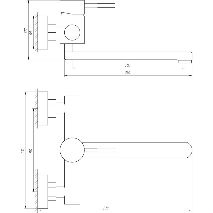 Змішувач для кухні Globus Lux ALPEN SBT1-104