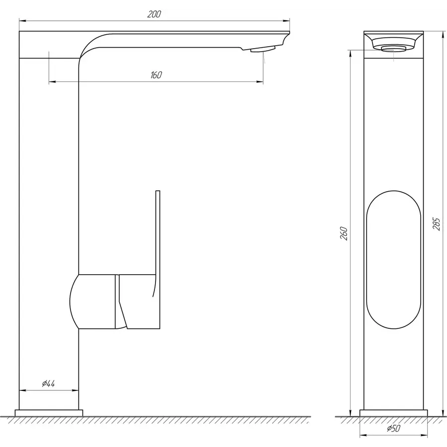Змішувач для кухні Globus Lux Ontario GLO-0203L
