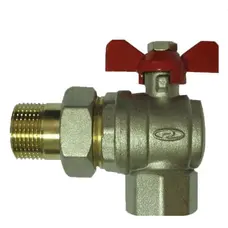 Кран кульовий кутовий з американкою SOLOMON 3/4″ ПОСИЛЕННИЙ B1043