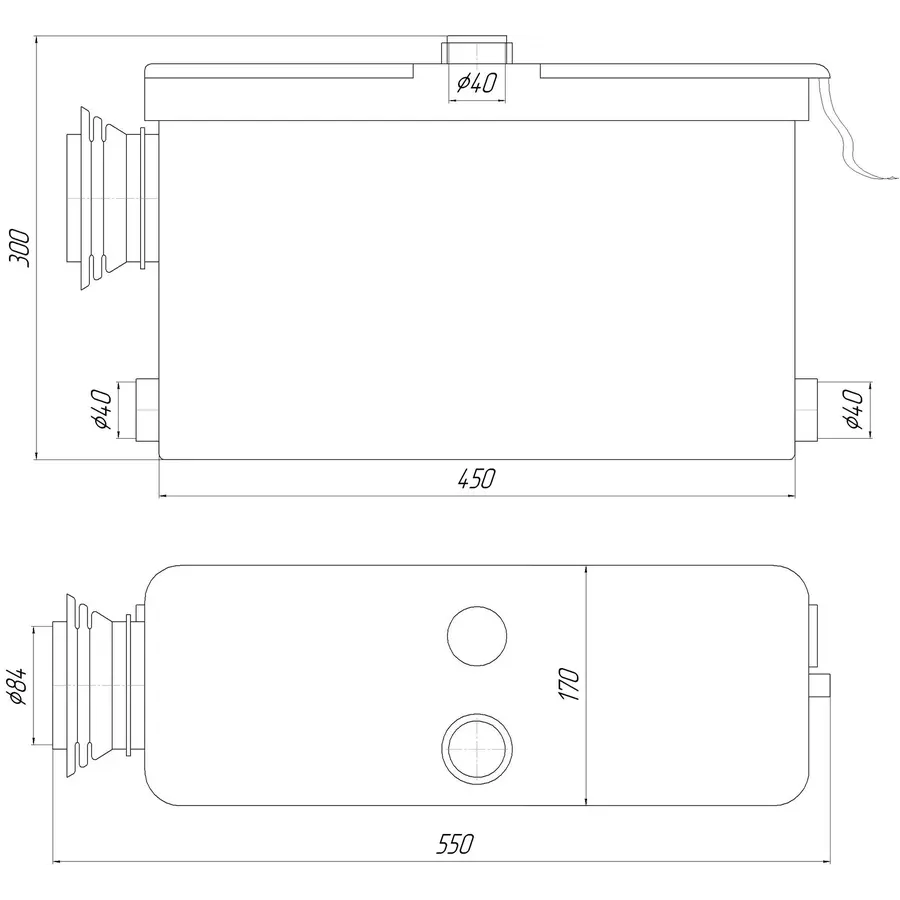 Каналізаційна установка VOLKS pumpe WC500-2