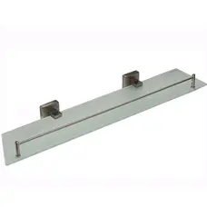 Полочка SQ9427- Квадро Стекло с борта НЕРЖ-SUS304- (Globus Lux)