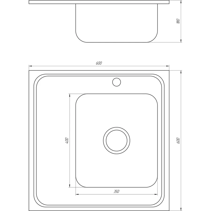 Мийка кухонна Mira MR 6060 R Matt Right