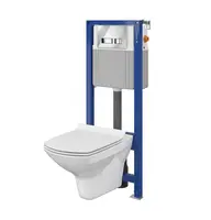 CET Cersanit B208 ІНСТ СИС-МА AQUA 22 MECH підв. унітаз CARINA CLEAN ON дюр. ліфт кнопка MOVI хром блиск