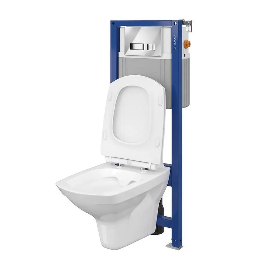 Комплект Cersanit CET Cersanit B208 ин СИС-МА AQUA 22 MECH подв. унитаз CARINA CLEAN ON дюр. лифт кнопка MOVI хром блеск