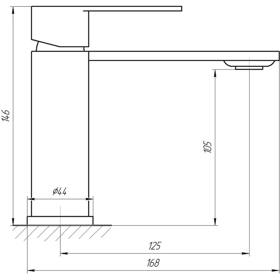 Змішувач для умивальника Globus Lux RING SR-101