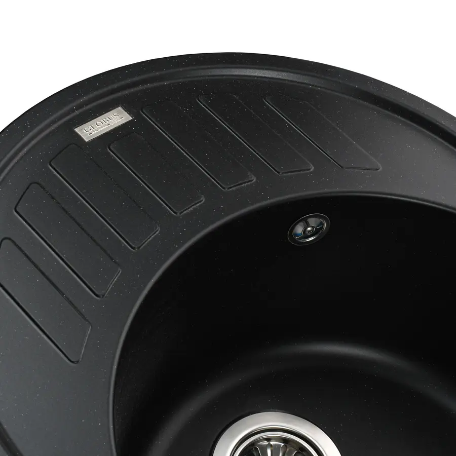 Гранитная кухонная мойка Globus Lux ARNO черный 620х500мм-А0002