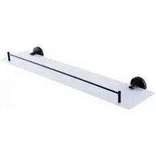 Полиця Globus Lux BS8427 чорна матова, матове скло SUS304