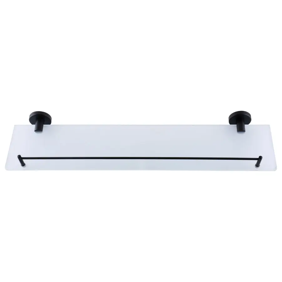 Полиця Globus Lux BS8427 чорна матова, матове скло SUS304