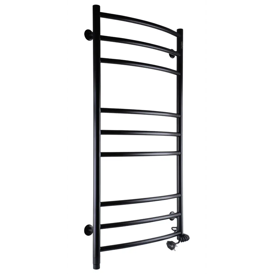 Полотенцесушитель UNIO LDE ER 1000-500-9 BLK Лесенка Дуга Элит электро черная