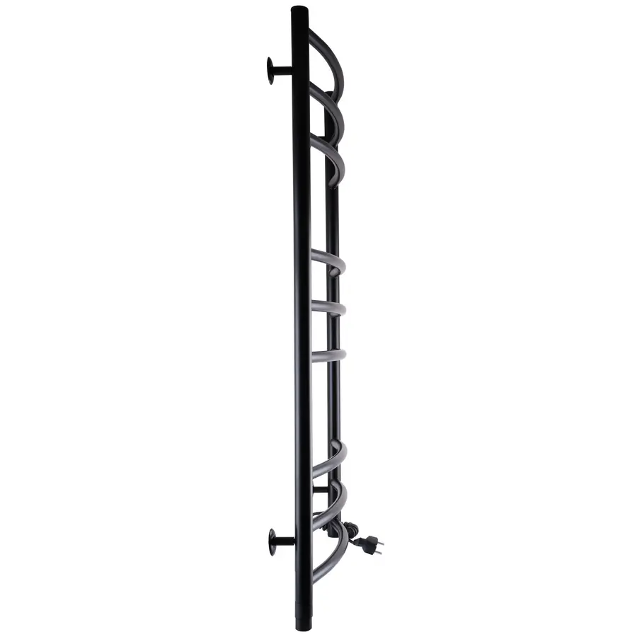 Полотенцесушитель UNIO LDE ER 1000-500-9 BLK Лесенка Дуга Элит электро черная