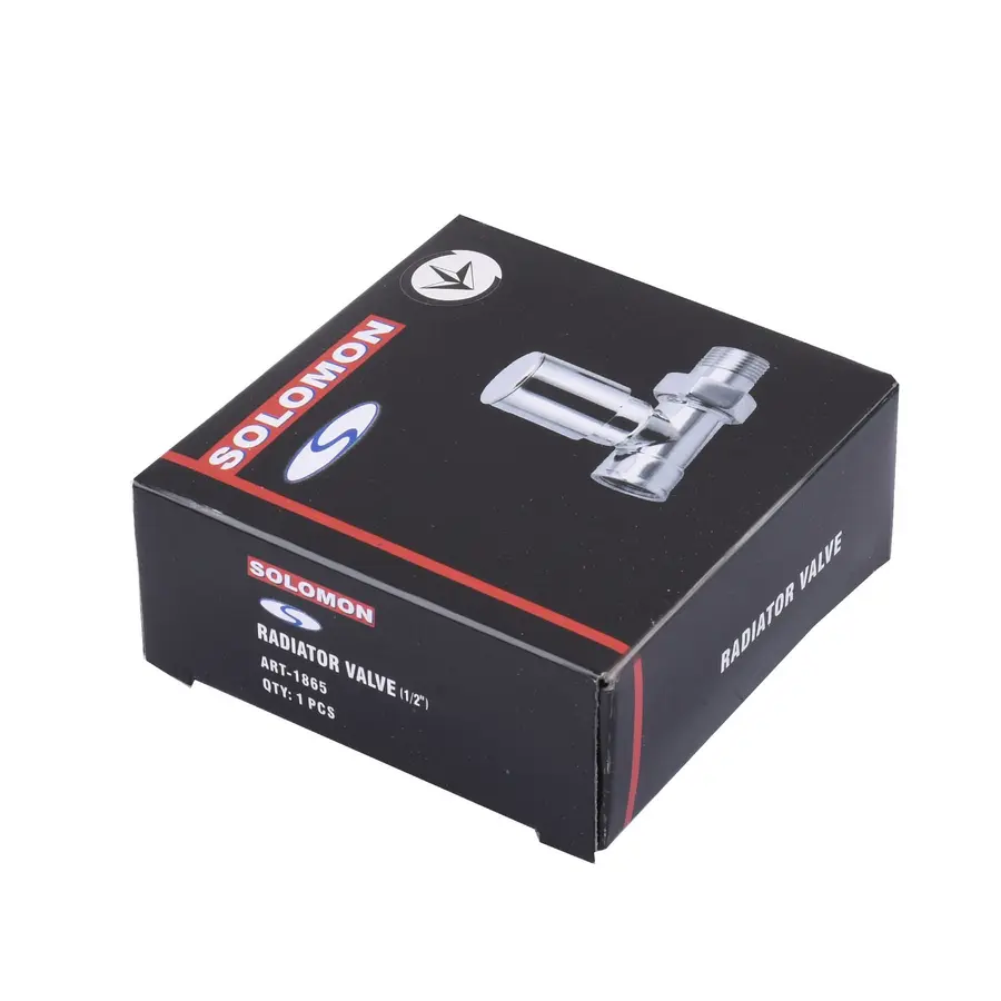 Кран вентильный прямой с американкой SOLOMON 1/2 "CHROM 1865 вент
