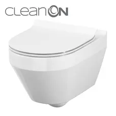 CET Cersanit В216 CREA CLEAN ON OVAL підвісний з кришкою дюропласт ліфт SLIM PL