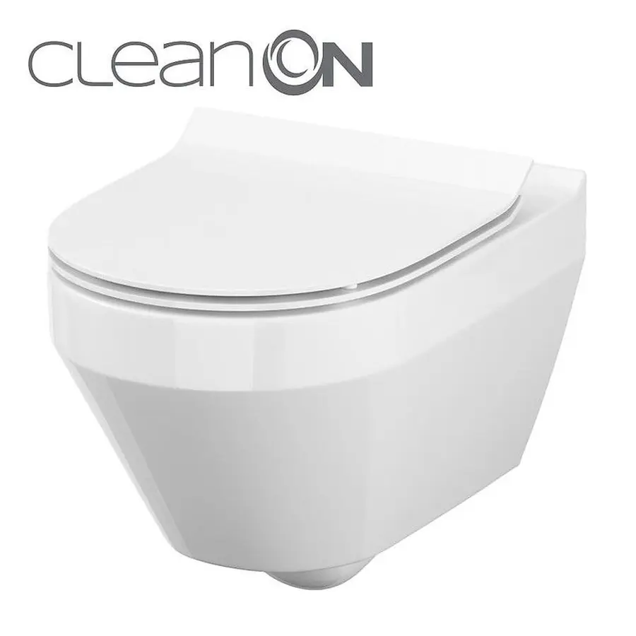 CET Cersanit В216 CREA CLEAN ON OVAL підвісний з кришкою дюропласт ліфт SLIM PL