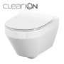 Унитаз CET Cersanit В216 CREA CLEAN ON OVAL подвесной с крышкой дюропласт лифт SLIM PL