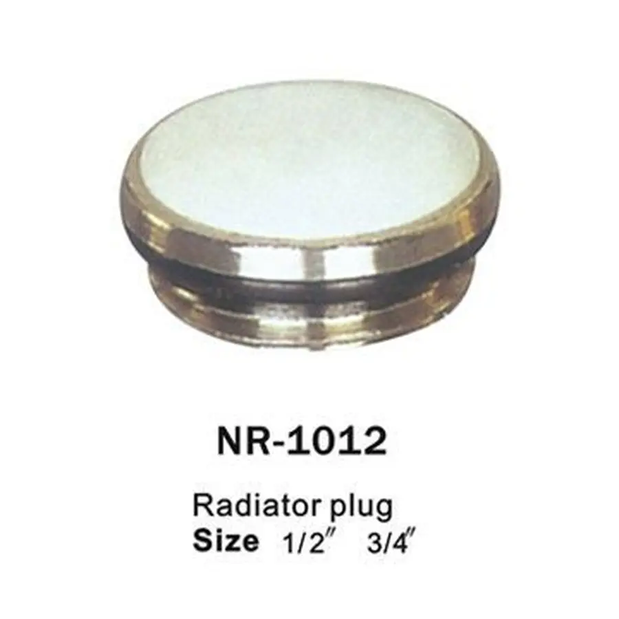 Заглушка с наружной резьбой с прокладкой 1/2 "хром 1012-NR