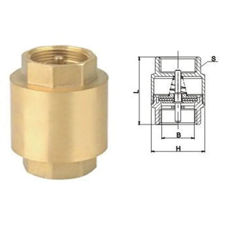 Клапан зворотного ходу води SOLOMON 1″ EUROPA 6026 лат. шток
